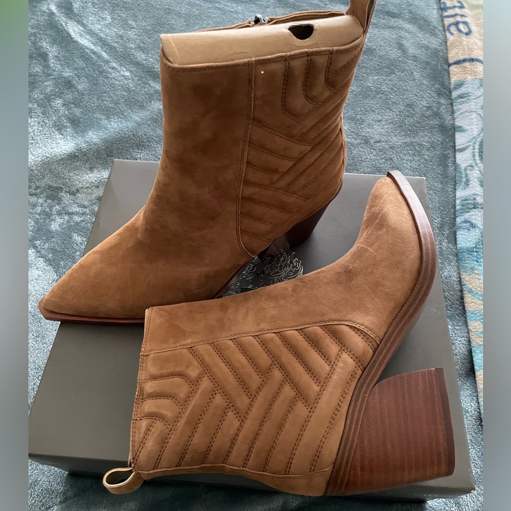 Vince Camuto suede ankle boots NIB